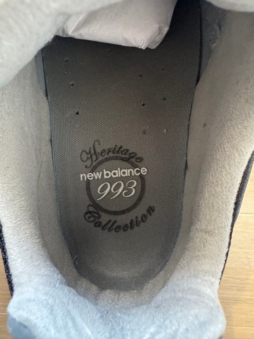 ニューバランス25年復刻　MR993BK 27.5 名古屋ゲートタワー購入品。