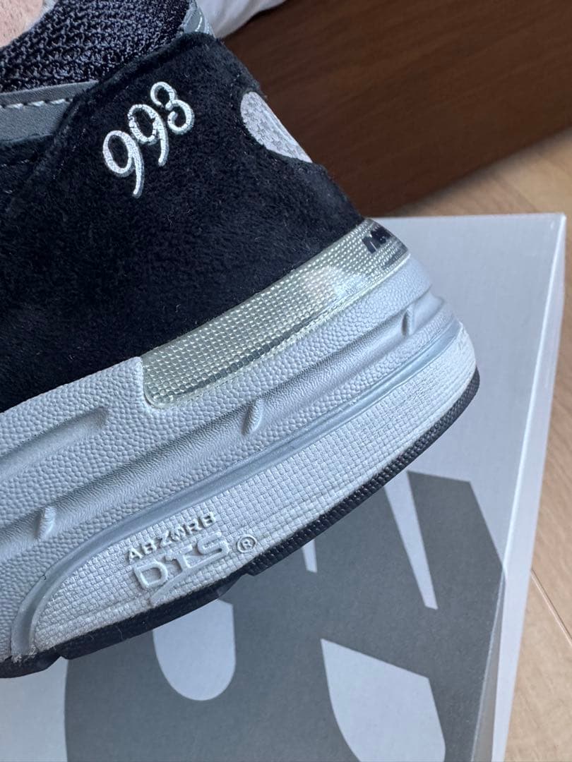 ニューバランス25年復刻　MR993BK 27.5 名古屋ゲートタワー購入品。