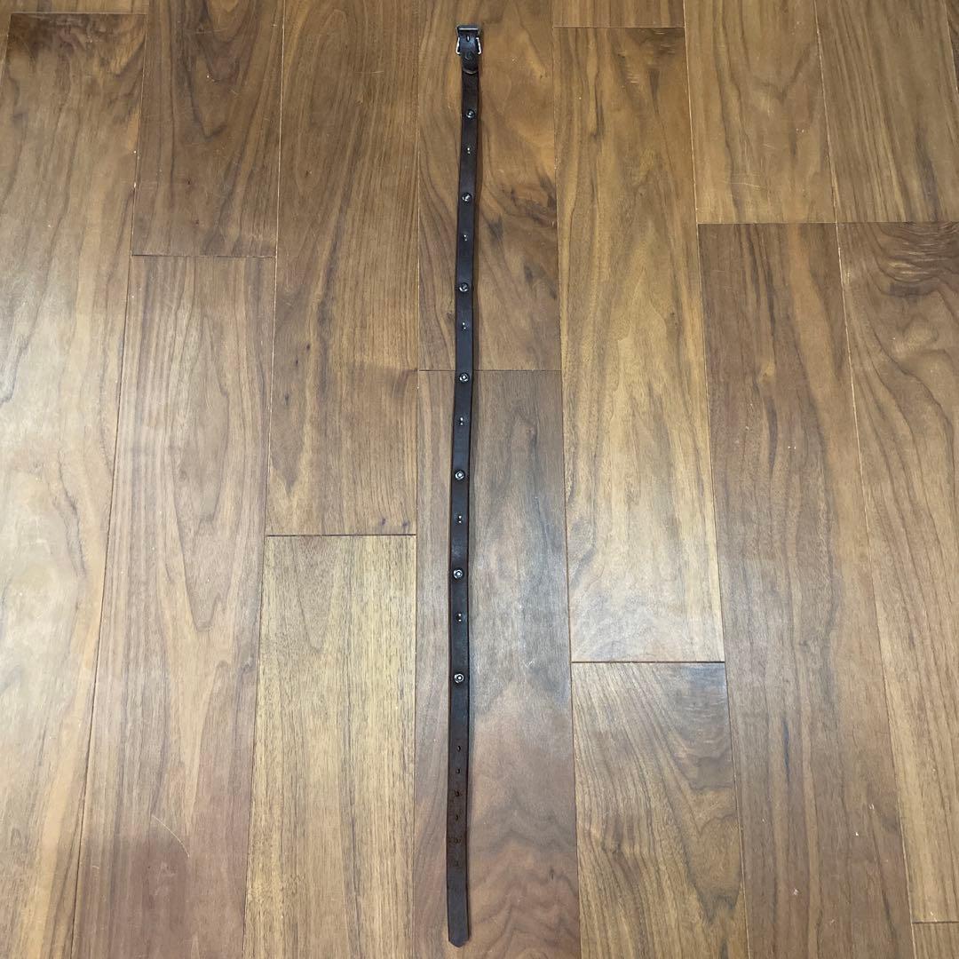 美品 OLD STUD インディアンコンチョ&アポロスタッズ ナローレザーベルト