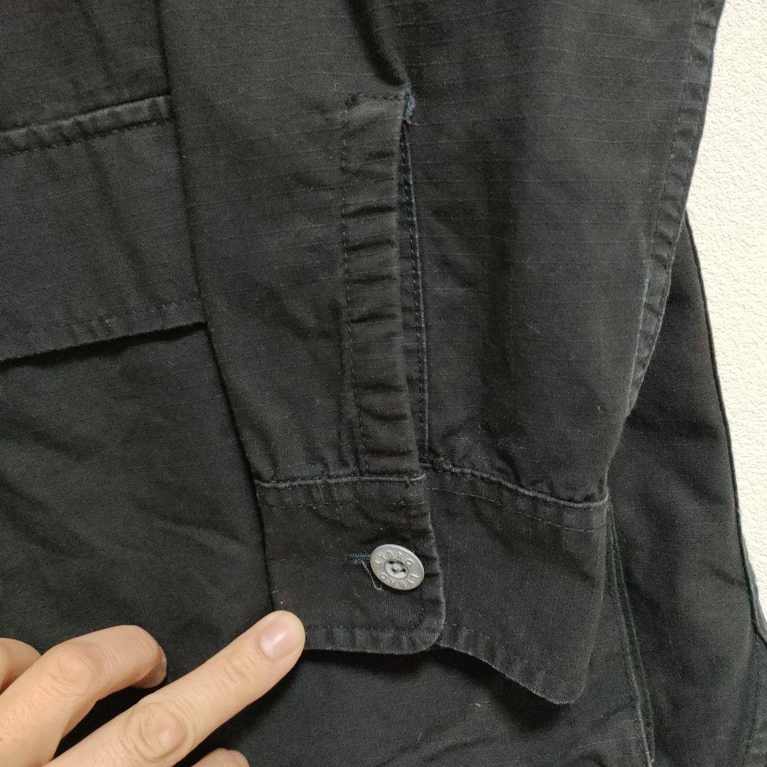 ナイジェルケーボン ミリタリーシャツ スウェーデン軍 ブラック 50