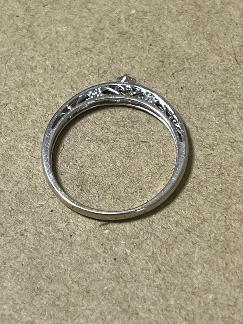 ジュエリーツツミ　K14WGダイヤモンドリング　指輪