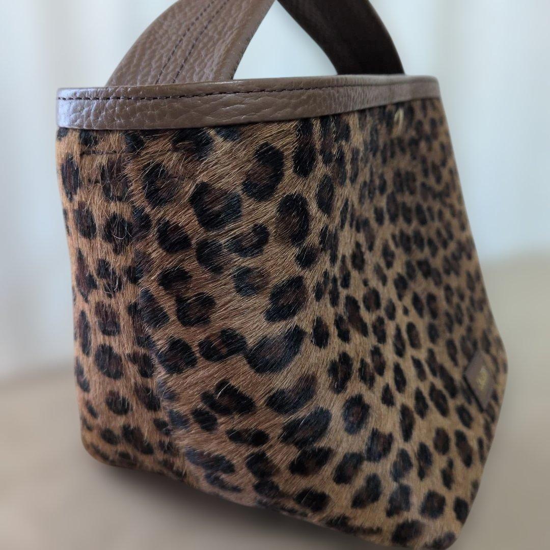 ch!iiibag 　ヘアハイドバスケット　レオパード柄