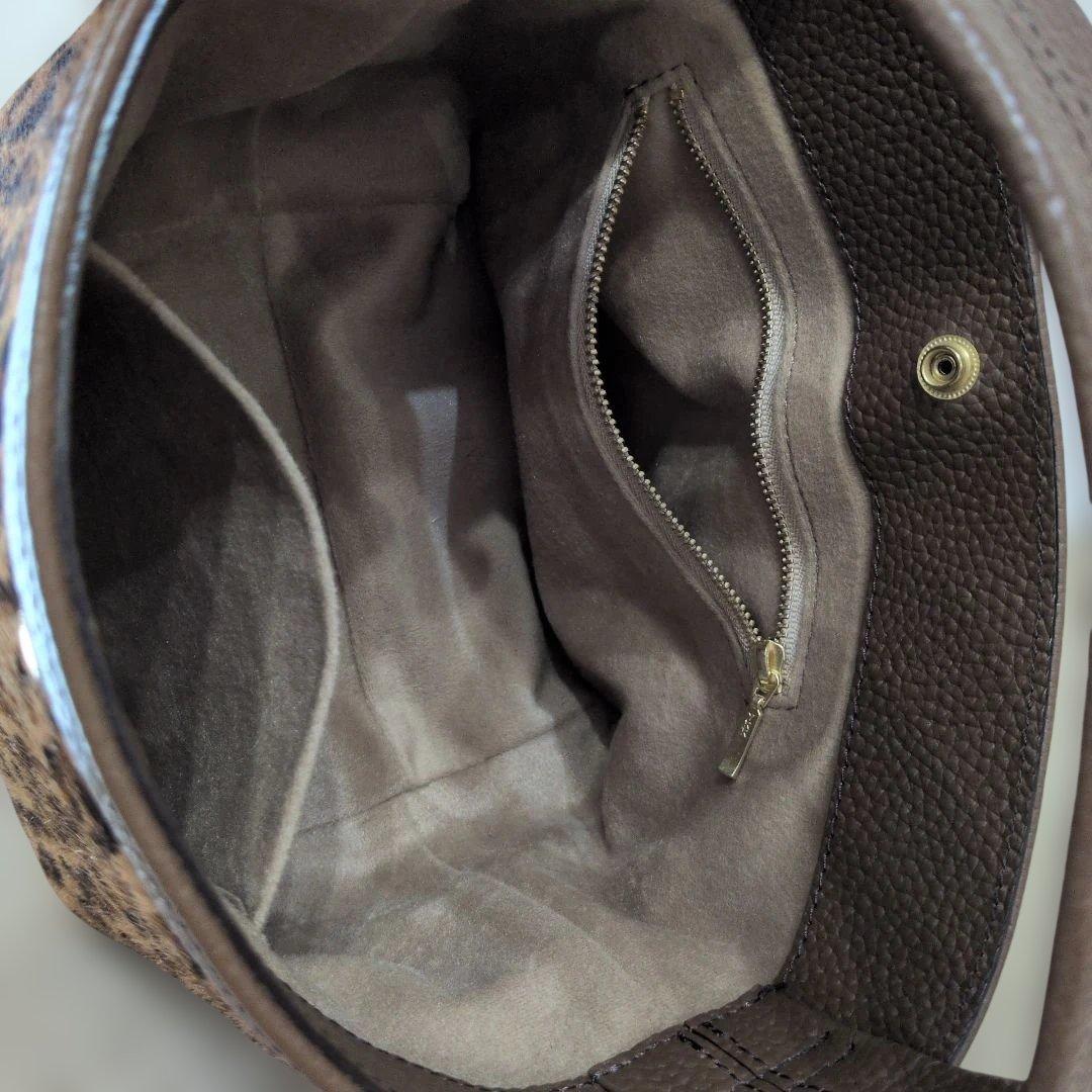 ch!iiibag 　ヘアハイドバスケット　レオパード柄