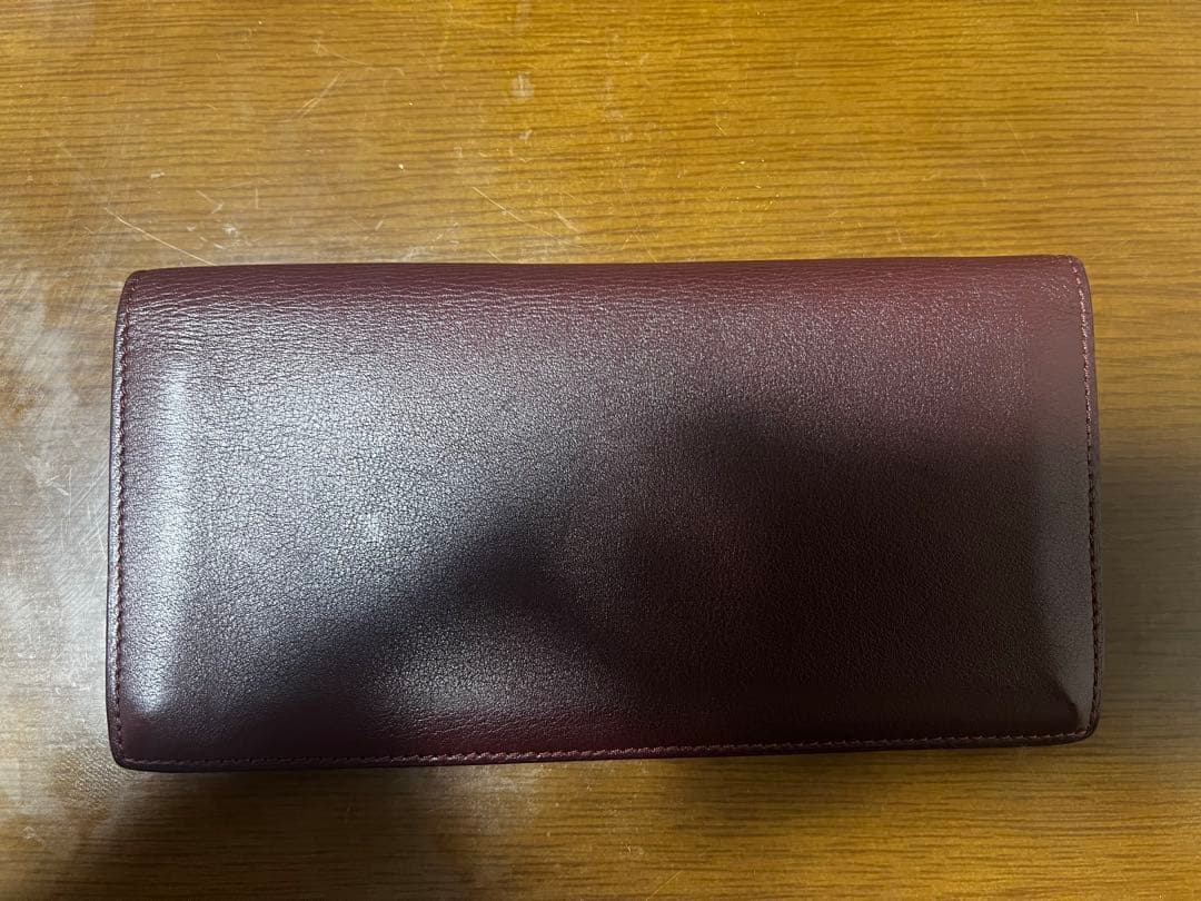 カルティエ 長財布 レザー ロゴ刻印 MADE IN ITALY 正規品