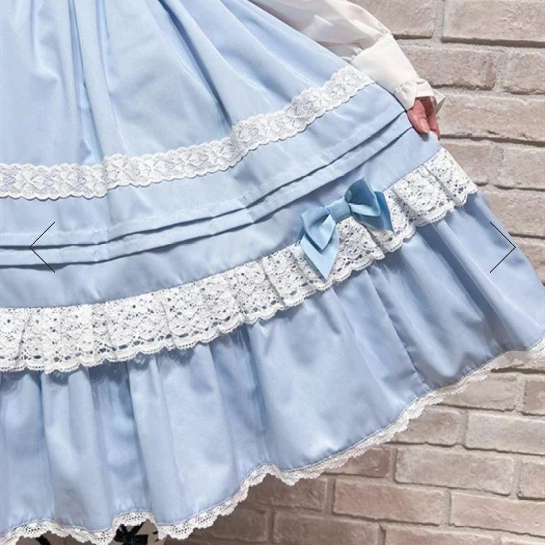 Chalmiere ハッピーフリルジャンパースカート＆ヘアクリップセット