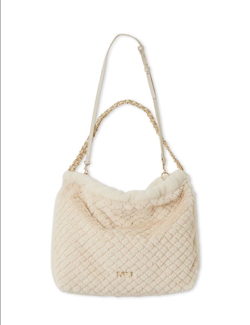 [FURFUR]マテリアル巾着バッグ 未使用新品 IVR