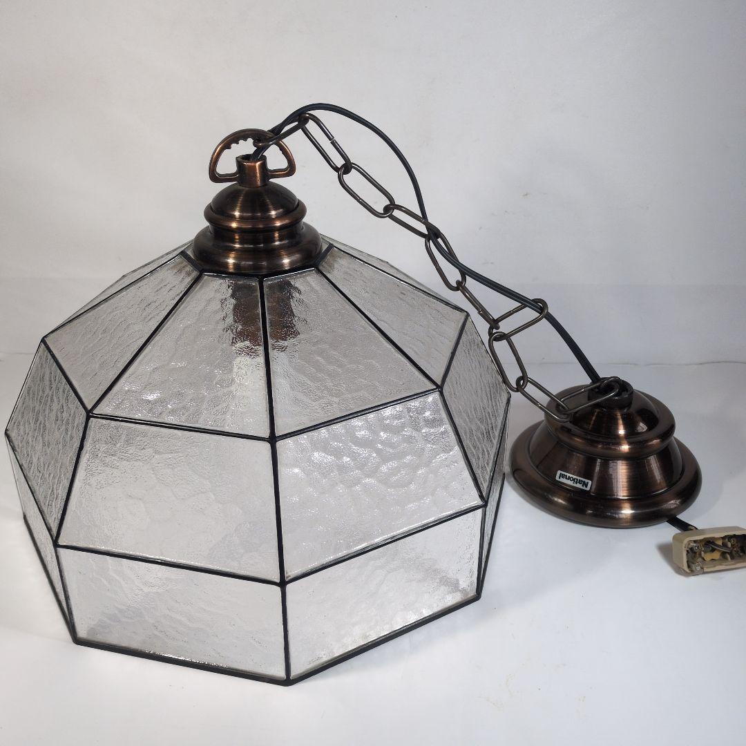 ジャパンヴィンテージ ガラスシェードのペンダントライト 吊り下げ 天井照明