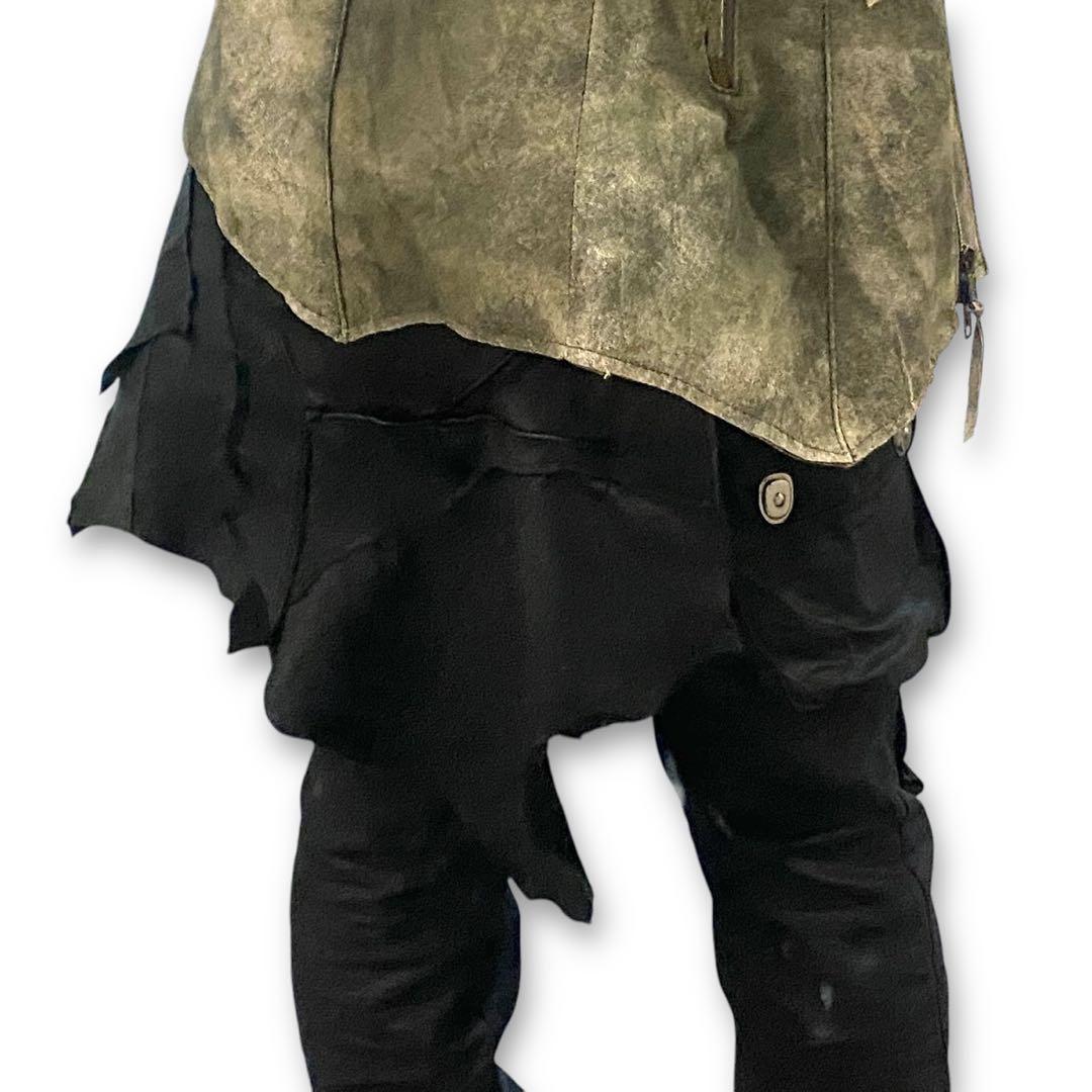 ディアスキン　クロコ　シャーク　オーストリッチ　レザー　パッチワーク　スカート