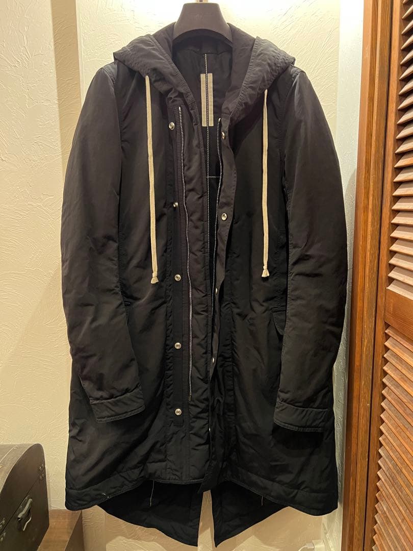 ジャケット・アウター Rick Owens DRKSHDW Hooded Fishtail Parka