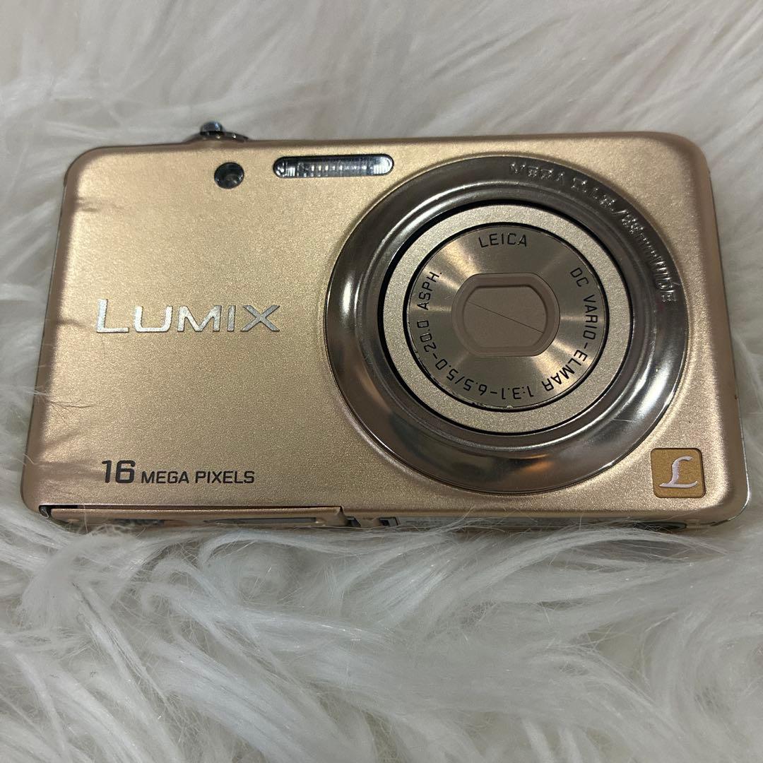 パナソニック　LUMIX コンパクト　 デジカメ　DMC-FH7　ゴールド