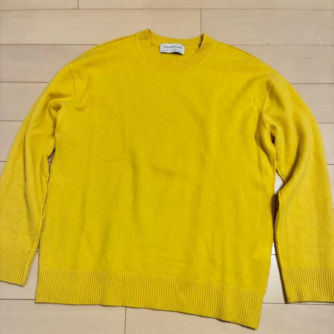 TOMORROWLAND イエロー クルーネックセーター M カシミア 100%
