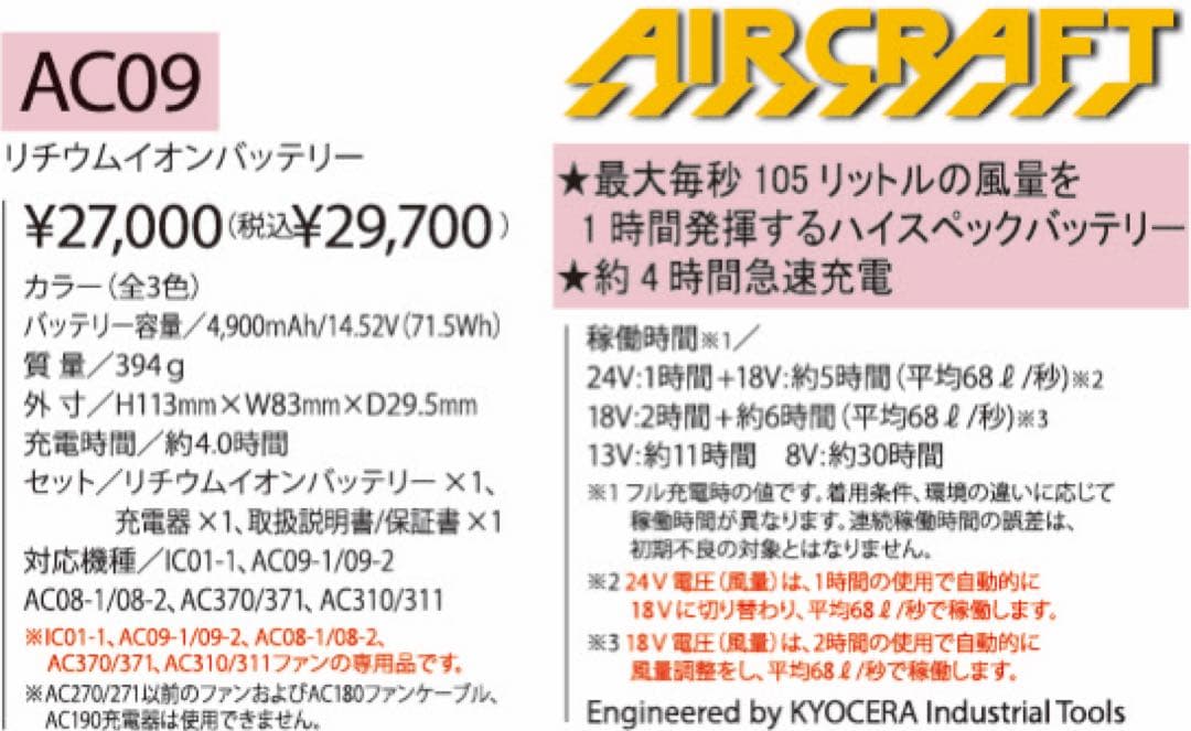 平日即日発送2025年バートル24Vバッテリーマットブラック ファンブラック