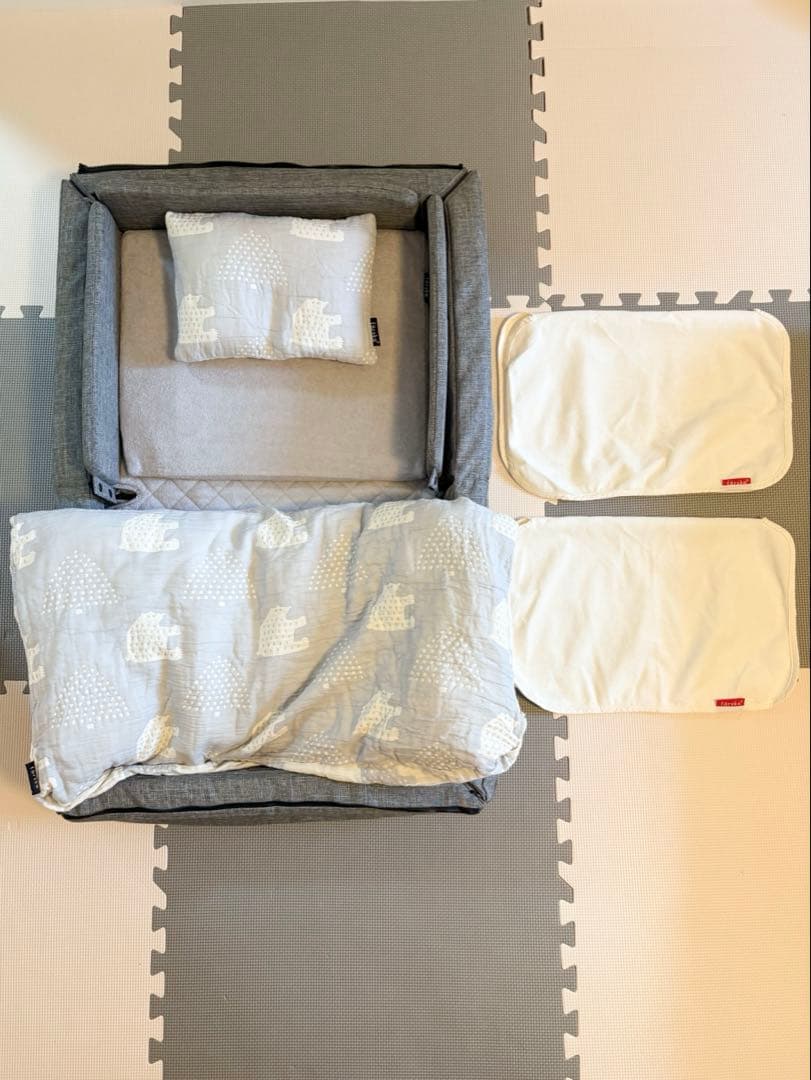 ファルスカ　コンパクトベッド　フリー3way防水シート付き