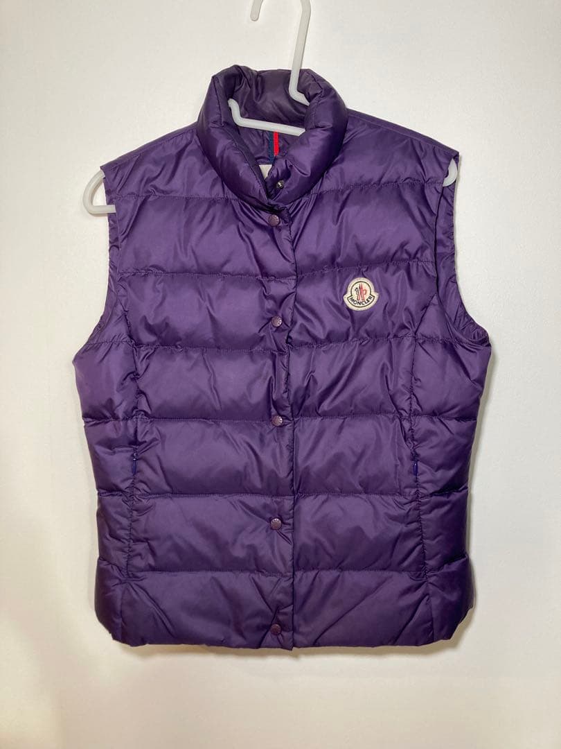 MONCLER ダウンベスト サイズ1 パープル 紫 ライトダウン GILET