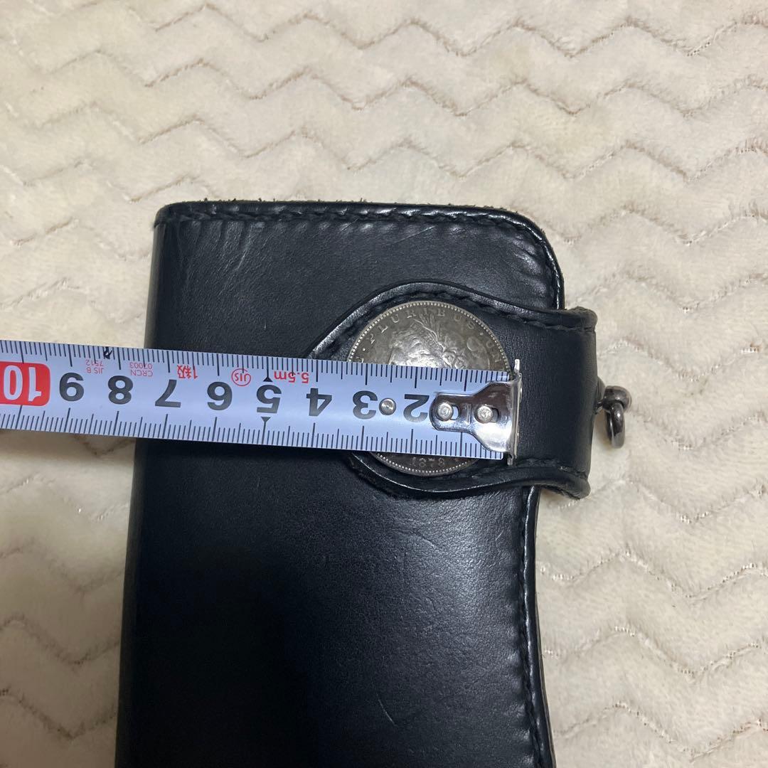 (訳あり)バイカーズ　ロングウォレット　レザー　　レザーウォレットチェーン