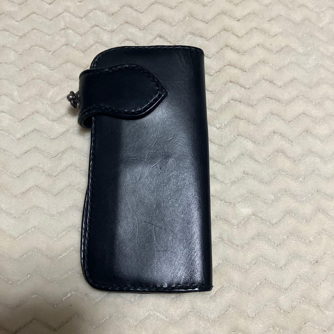 (訳あり)バイカーズ　ロングウォレット　レザー　　レザーウォレットチェーン