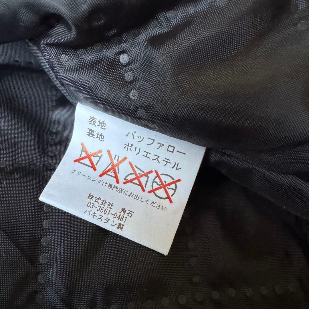 美品 HORN WORKS ブラック シングルライダース レザージャケット 3L