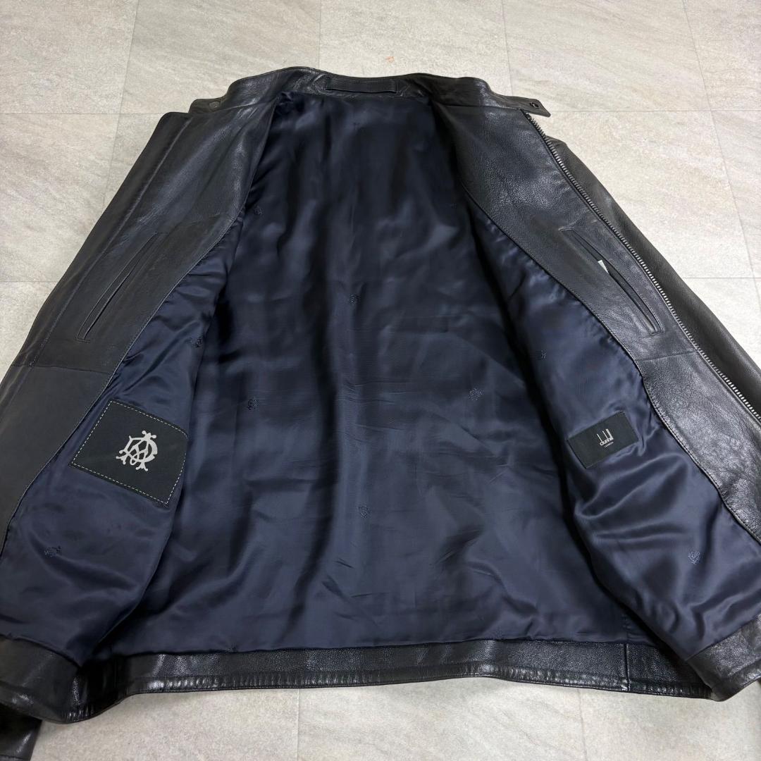 ダンヒル Dunhill ジャケット レザージャケット シングルライダース ラム