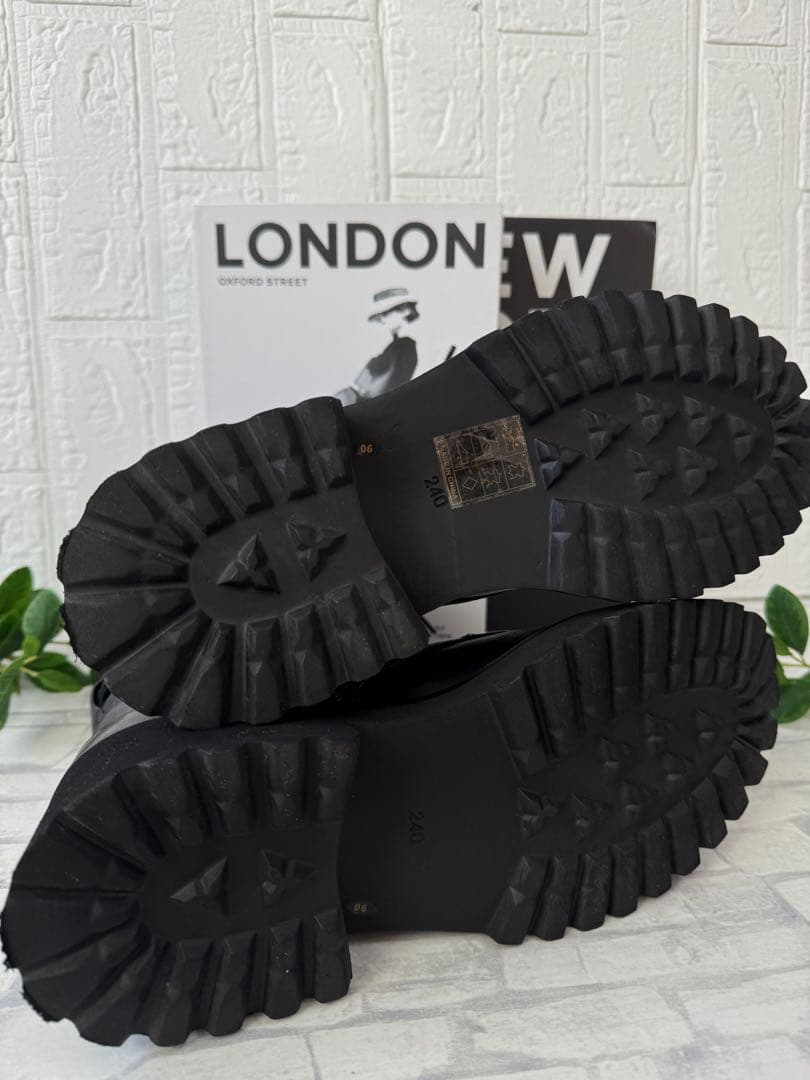 STACCATO（スタッカート） ムーンフラワリーレースアップブーツ BLK