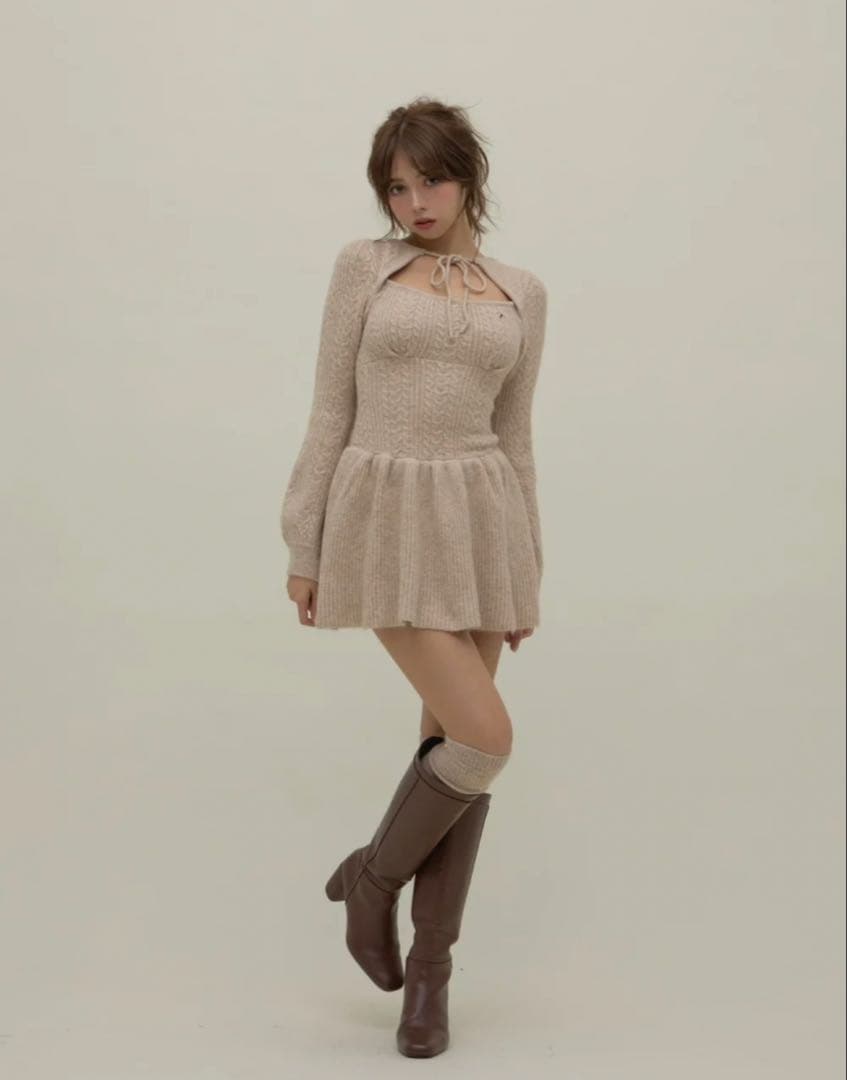 ￼ Amy cable flare mini dress andmary