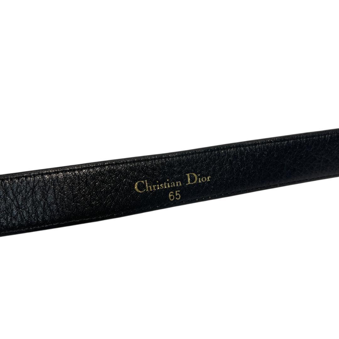 良品 Christian Dior 2648 ベルト レザー 本革 ロゴバックル