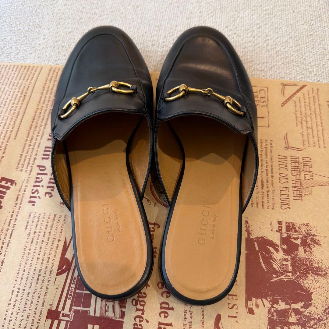 ブラック ローファー ミュール 37