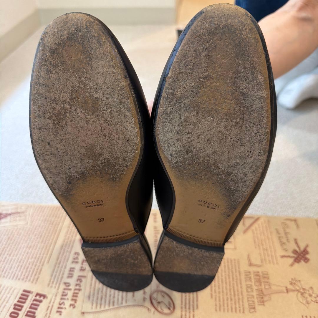 ブラック ローファー ミュール 37