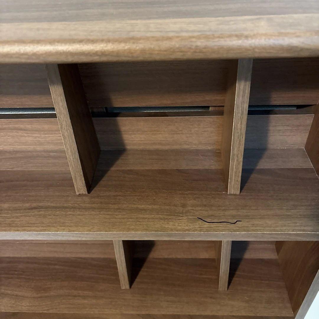 LOWYA ロウヤ 本棚 収納棚 漫画収納 大容量 スリム90cm ウォルナット