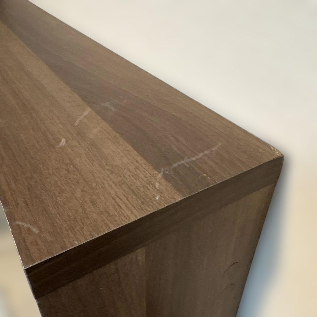 LOWYA ロウヤ 本棚 収納棚 漫画収納 大容量 スリム90cm ウォルナット