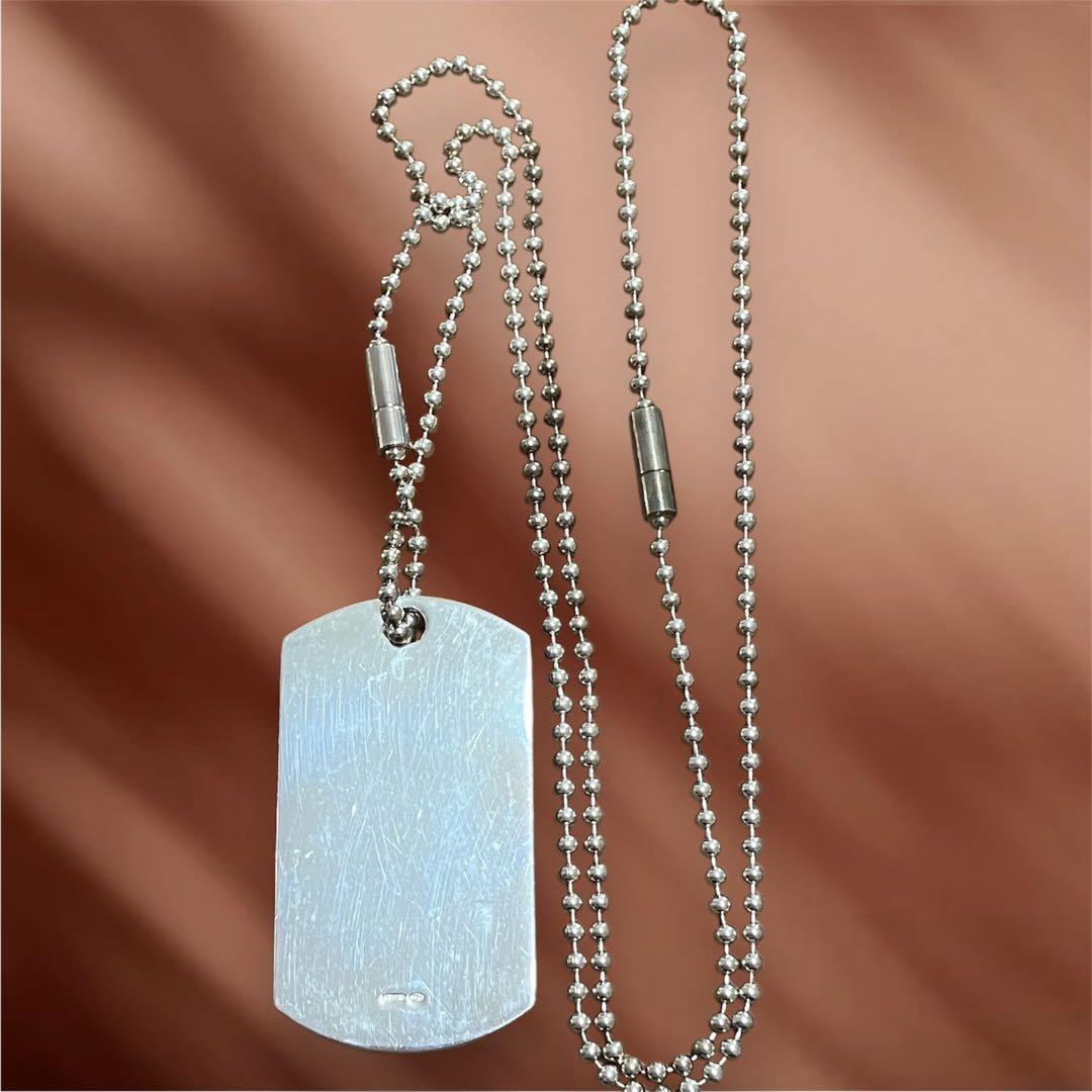 GUCCI グッチ ドッグタグ ネックレス シルバー 刻印 925 箱保存袋付き