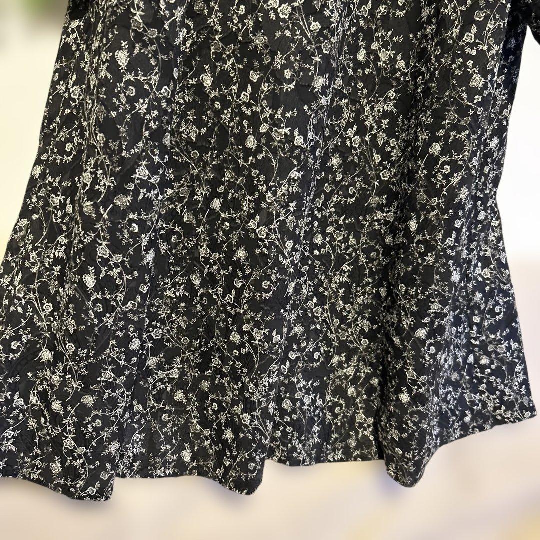 foufou シフォンジョーゼットジャガードドレス