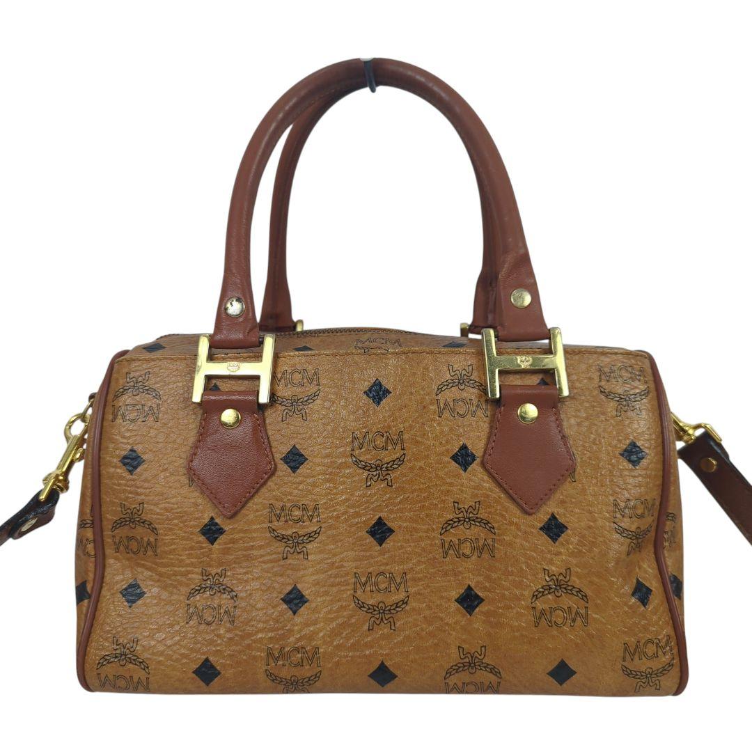 MCM エムシーエム ショルダー ミニボストンバッグ ヴィセトス