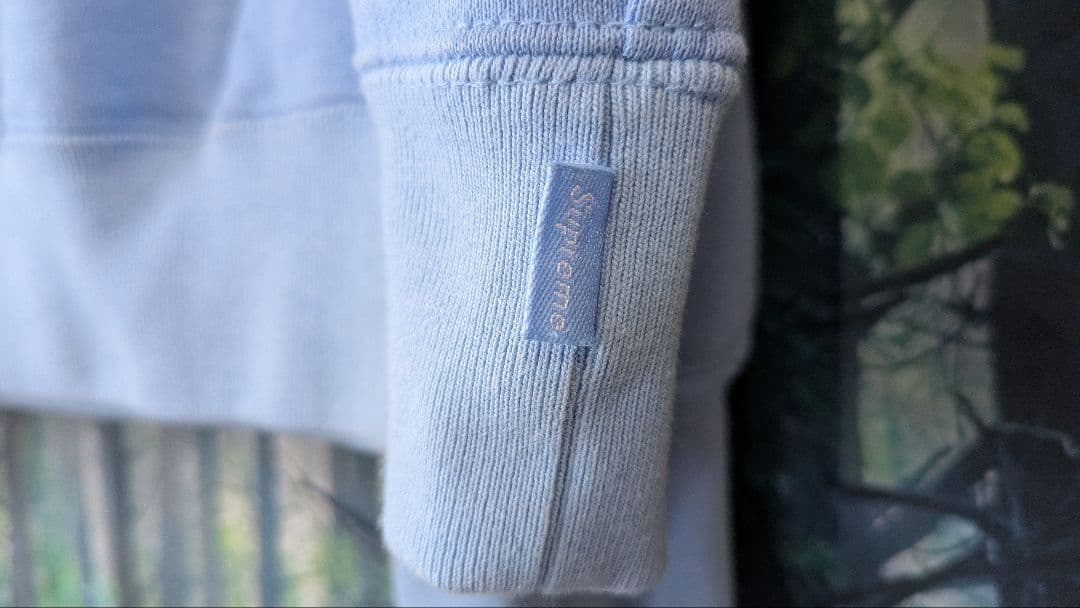 Supreme Satin Appliqué Hooded Sweatshirt