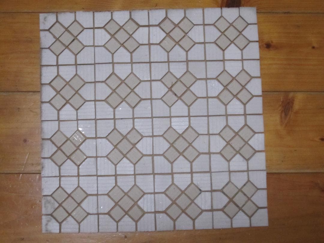 道路標識　昭和30年代　廃盤モザイクタイル　ダイヤ　２７シート