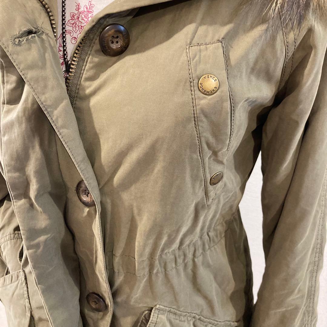 平成ギャル y2k ミリタリージャケット　鬼ファー　裏ボア　モッズコート