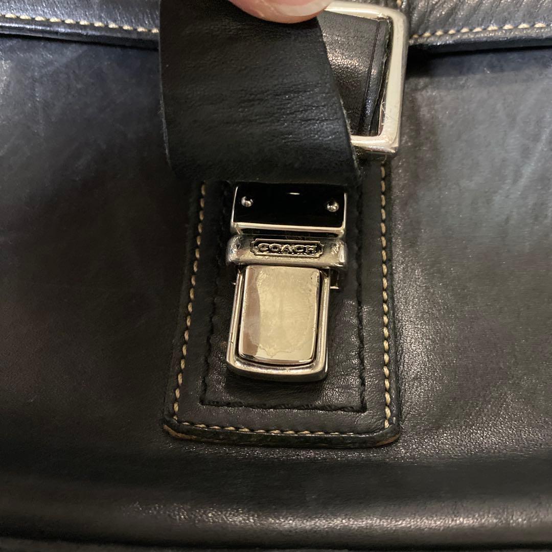 美品✨コーチ オールドコーチ ビジネスバッグ ブリーフケース 二室 自立 レザー