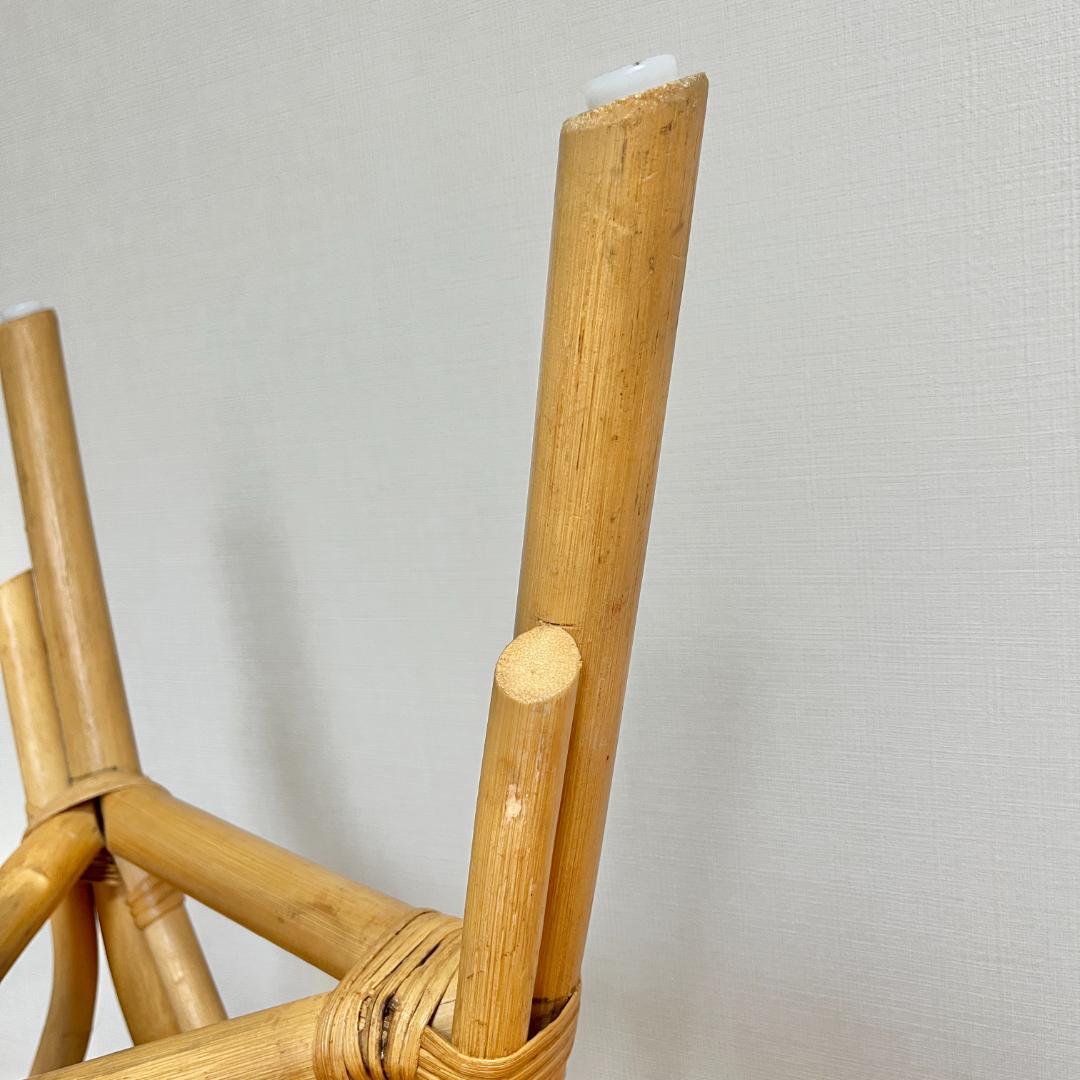 NITORI（ニトリ）ラタンチェア／ナチュラル 北欧風 アームチェア 籐家具