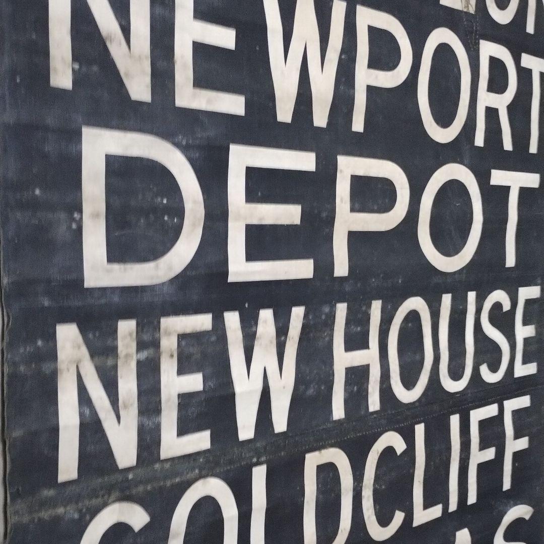 ヴィンテージバスロールサイン本物　125×67cm