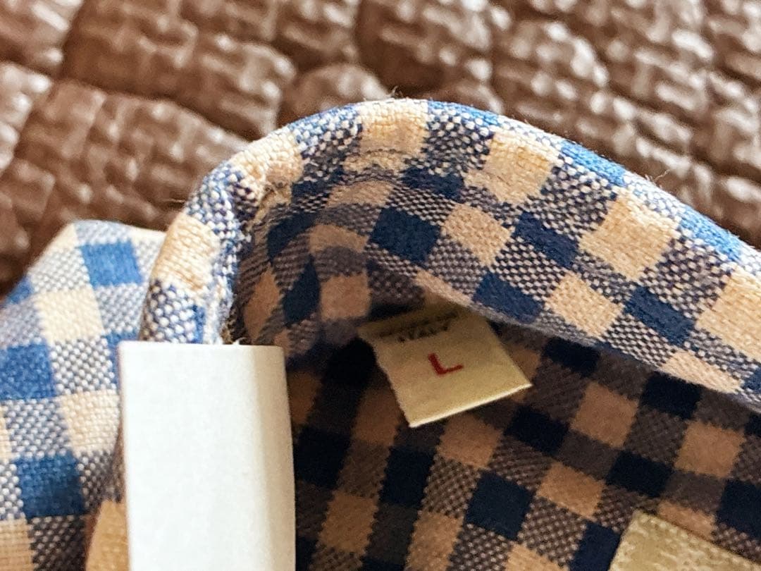 【ほぼ未使用】LUIGI BORRELLI Luxury VintageシャツL