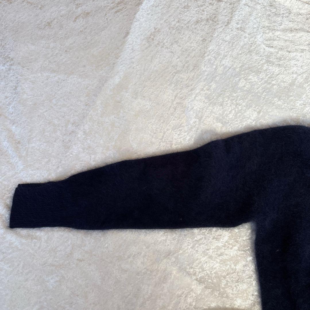 【新品タグ付き】IENA fluffyファー プルオーバーふわふわネイビーF