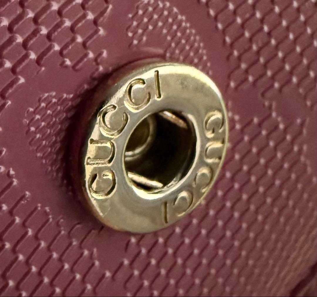 美品‼️ GUCCI グッチシマ 長財布 GG インプリメ ピンク