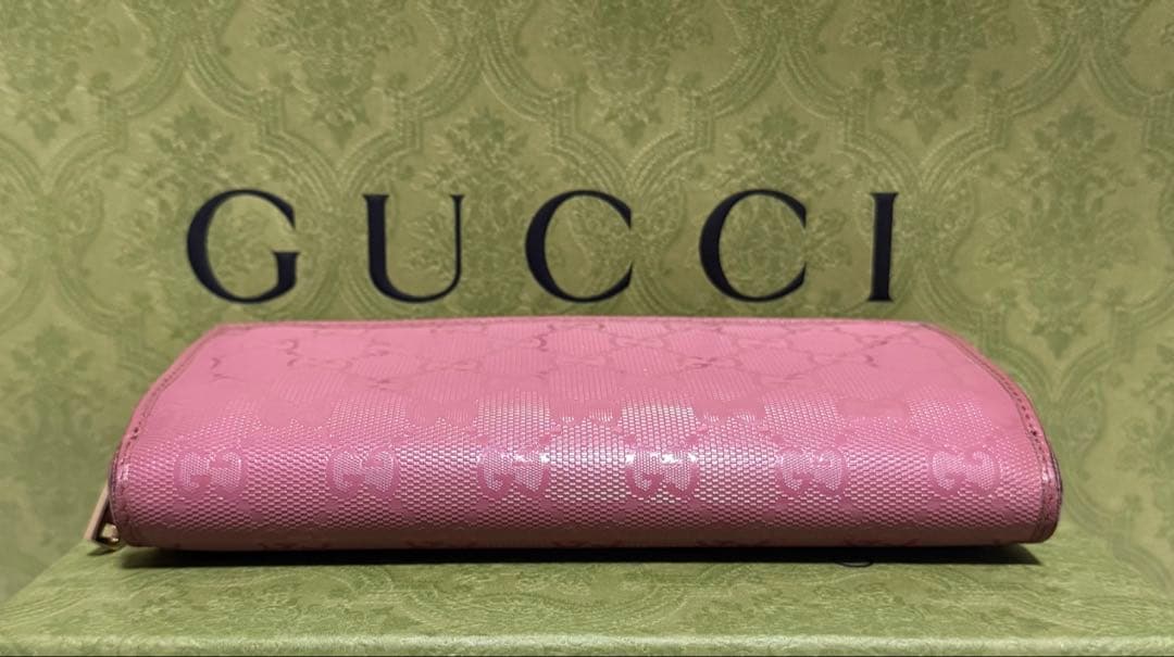 美品‼️ GUCCI グッチシマ 長財布 GG インプリメ ピンク