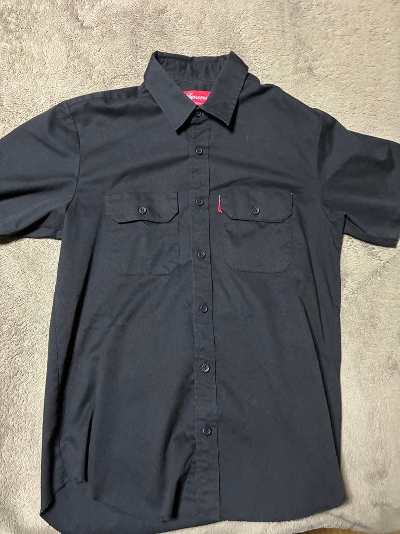 Supreme 半袖シャツ S 黒 100%コットン