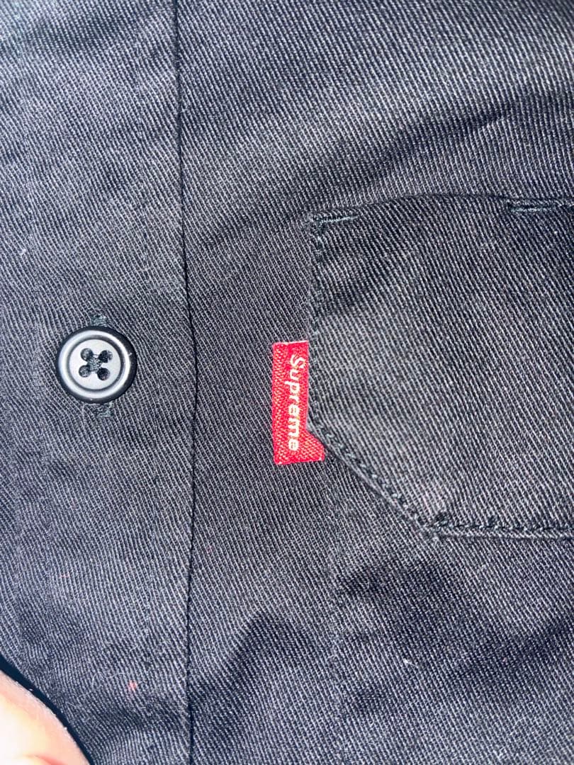 Supreme 半袖シャツ S 黒 100%コットン