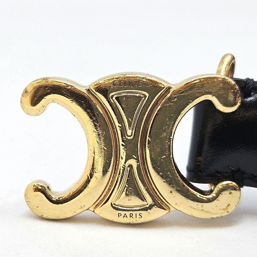 CELINE セリーヌ 黒 トリオンフ ベルト ティーン ジャンク品