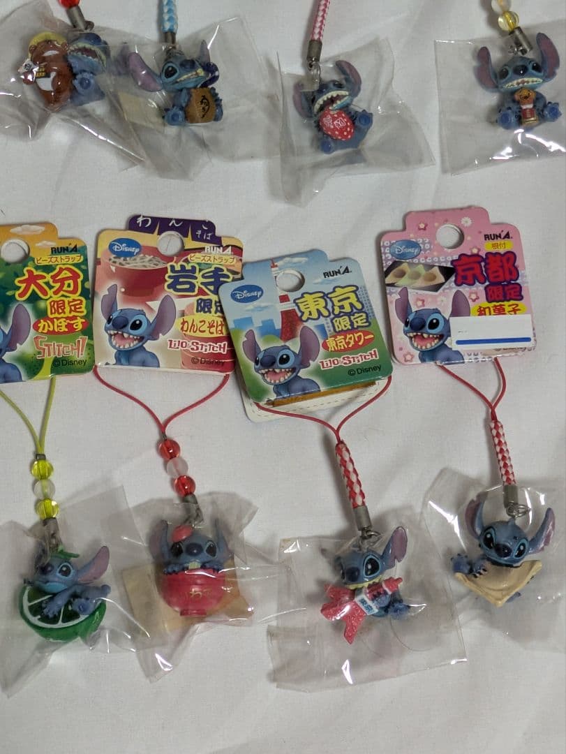 スティッチ　ご当地　ストラップ　根付　まとめ売り　28点