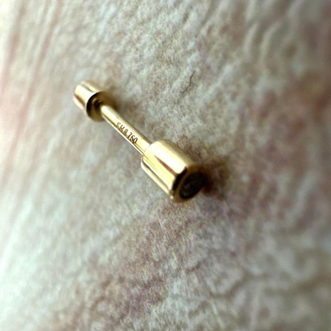 Shihara　シハラ　Twist pin　ダイヤモンド ピアス　18K