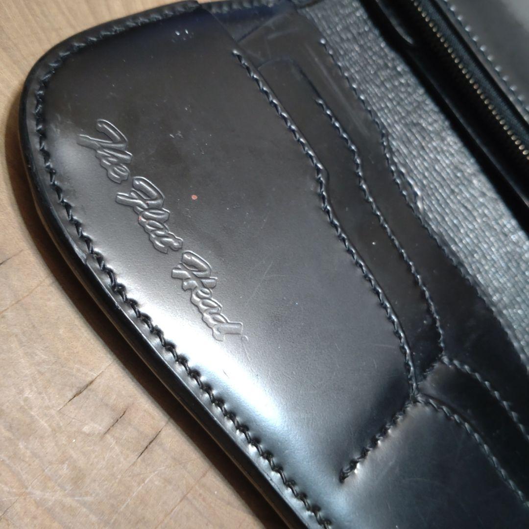 専用品　フラットヘッド　大型コンチョ付　コードバン長財布　ブラック