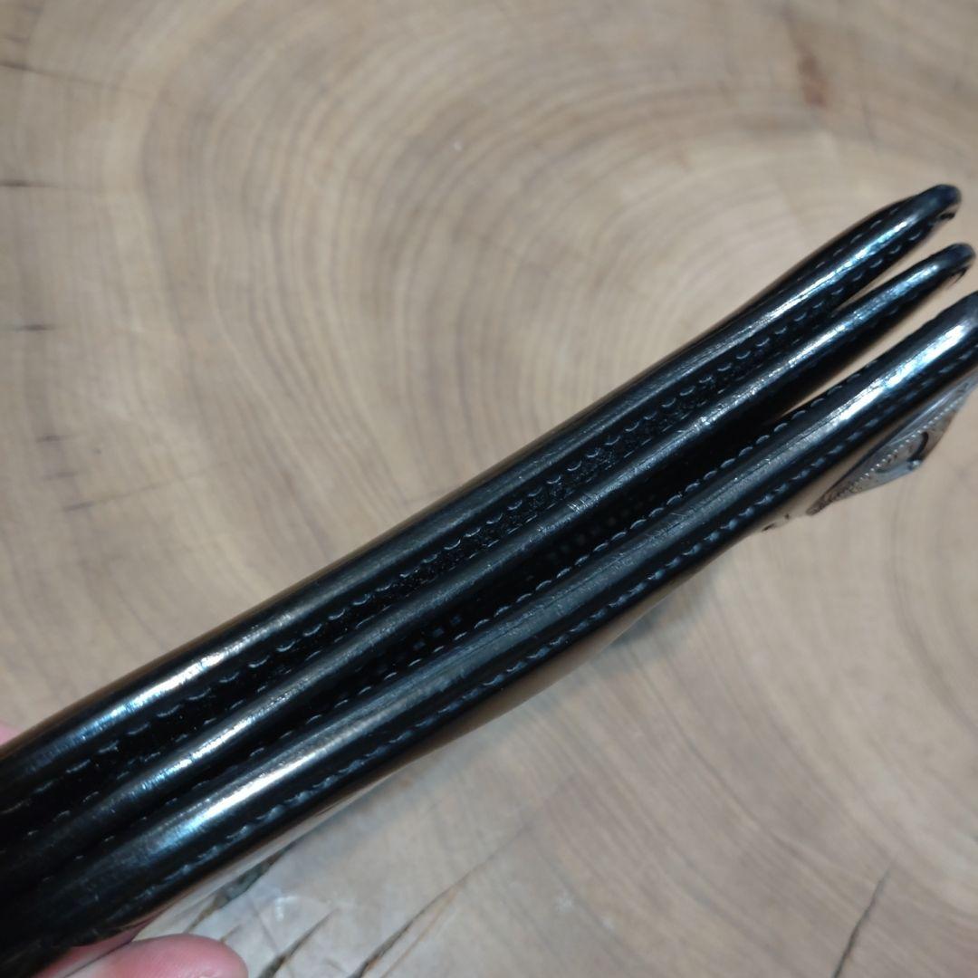 専用品　フラットヘッド　大型コンチョ付　コードバン長財布　ブラック