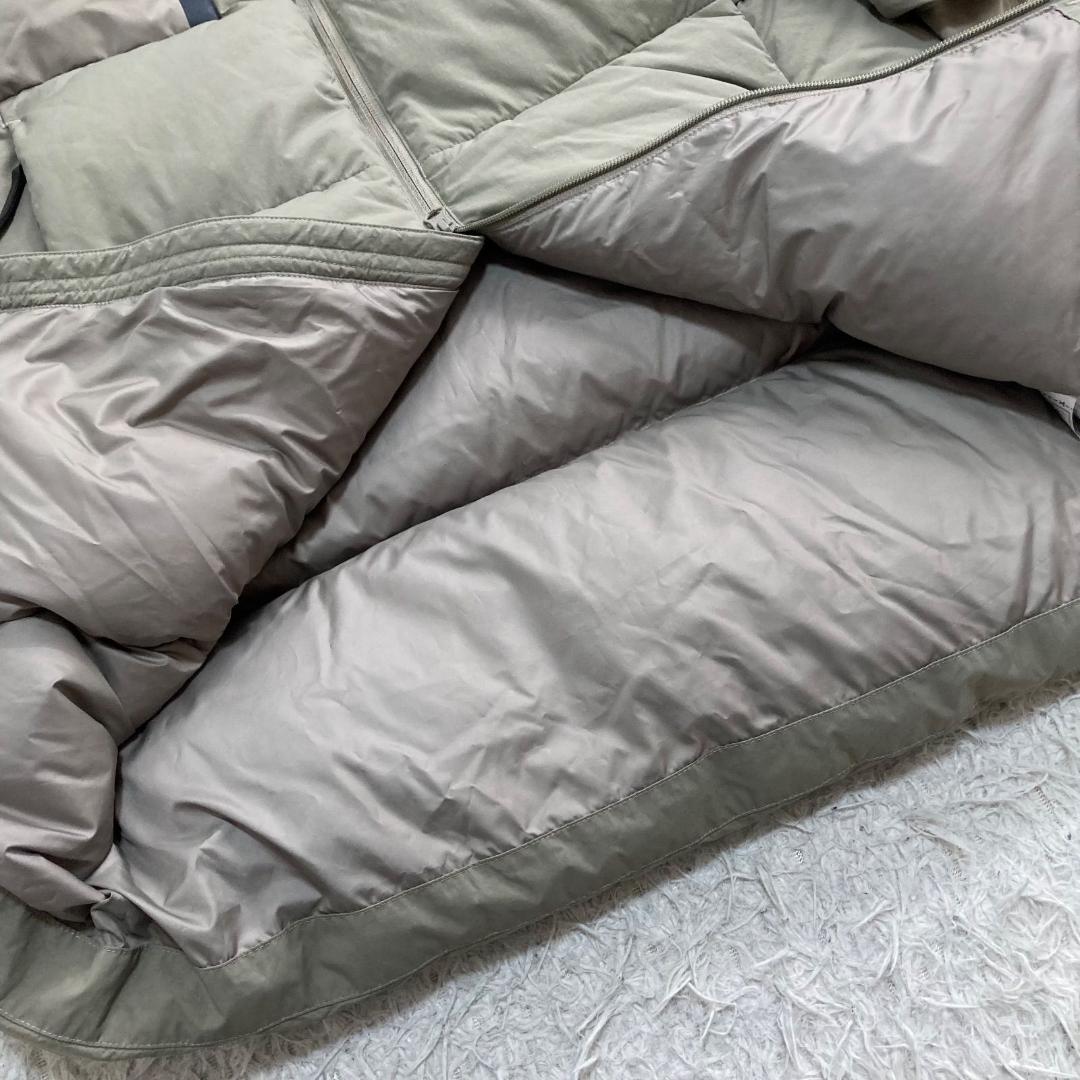 17211✨アディダス イシェルター ロングダウンジャケット フード ロゴテープ